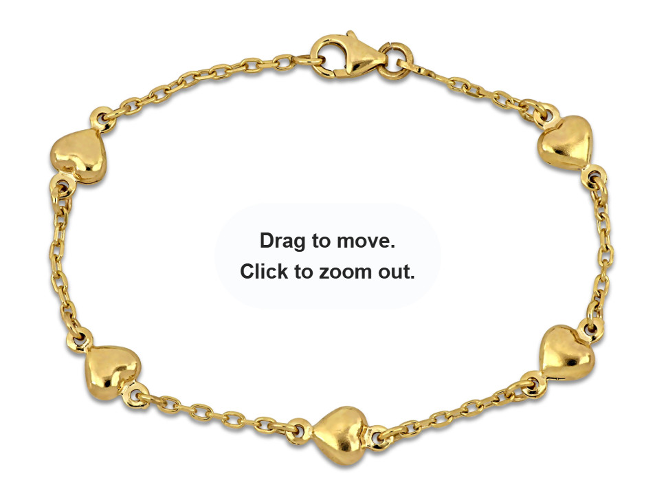 Miadora 2mm Cable Link Chain ID Bracelet 14K Yellow Gold