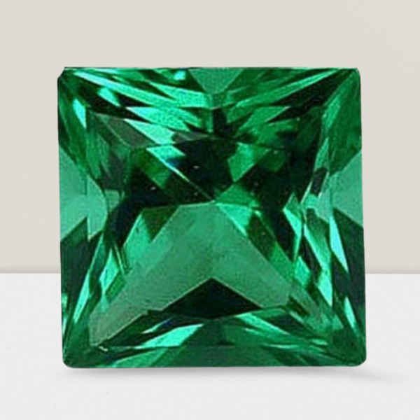Emerald Square Cut Gemstone 6.1 Cts – 13 mm AAA+ Loose Gem #