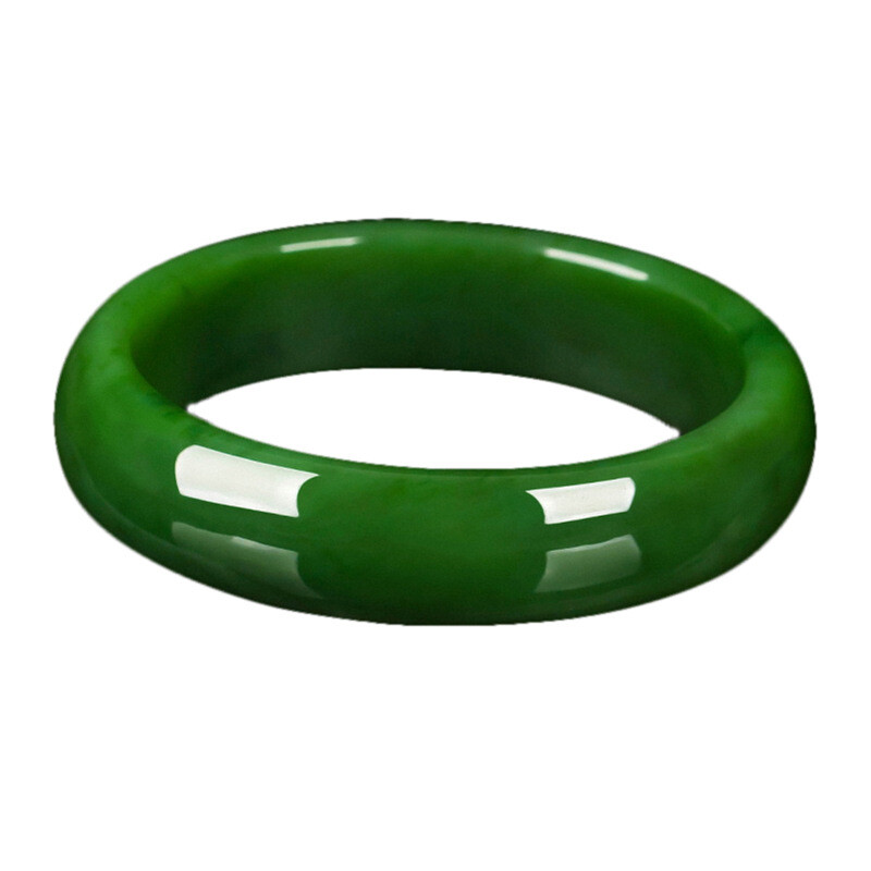 china 53-70mm Natural Green Jadeite Jade Gemstone Bangle Bracelet Jewelry