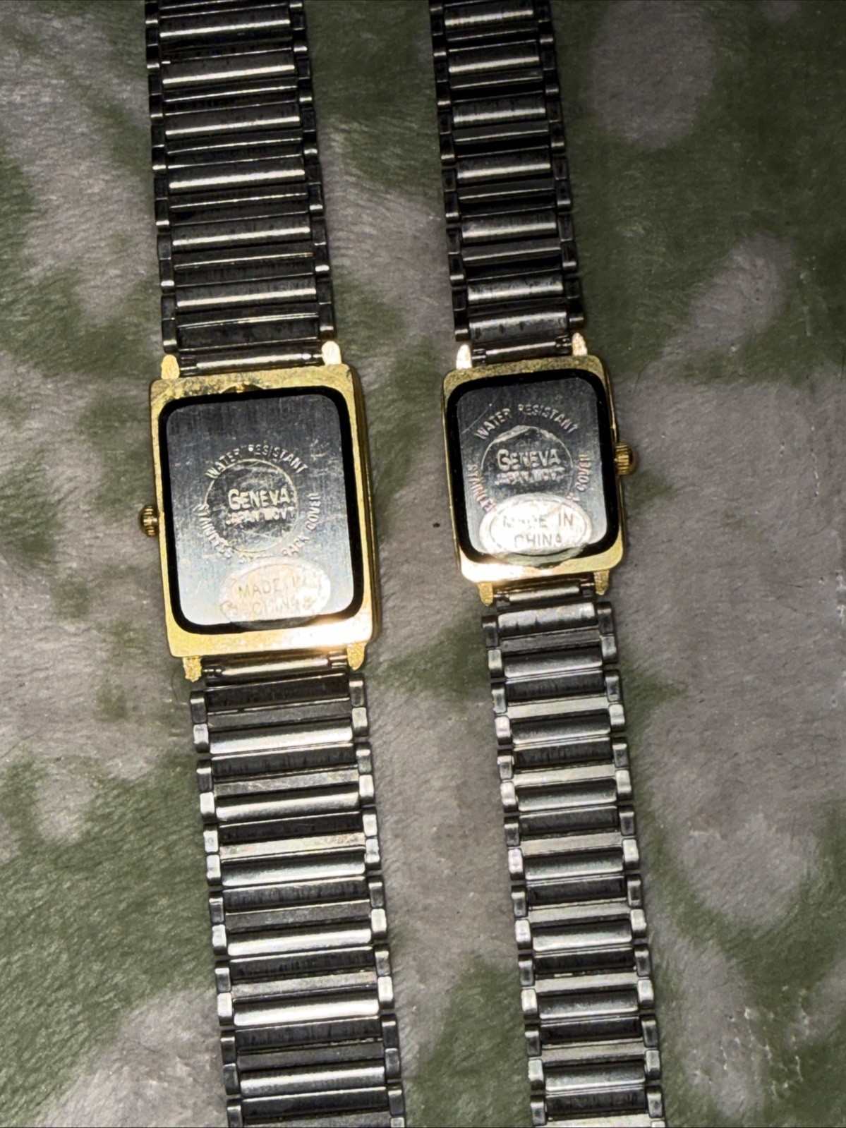 Geneva Classic Collection Vintage Quartz Watch Set Unisex Untested
