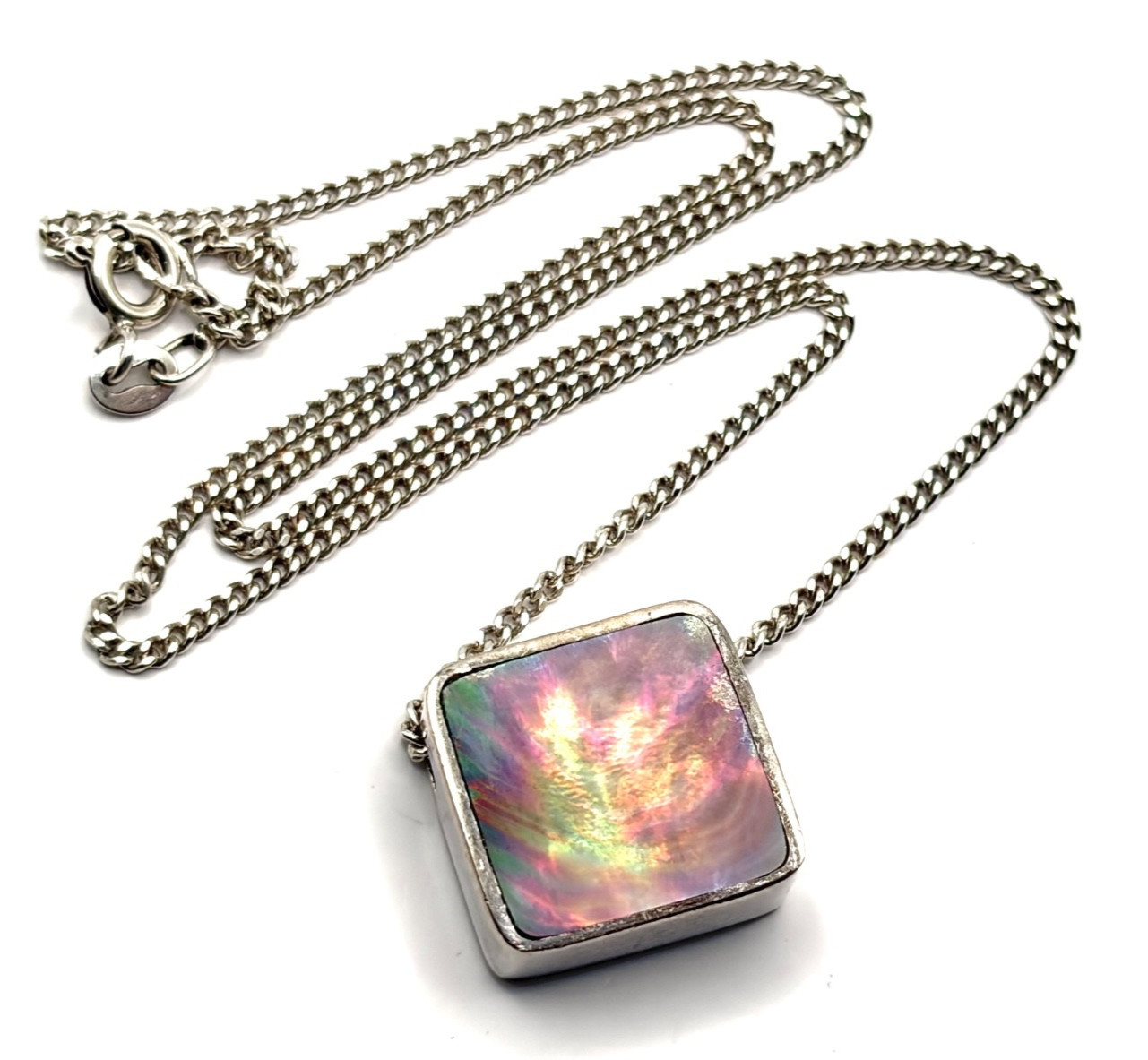 Rare Vintage 2002 DSW David Scott Walker Sterling Silver Shell Pendant