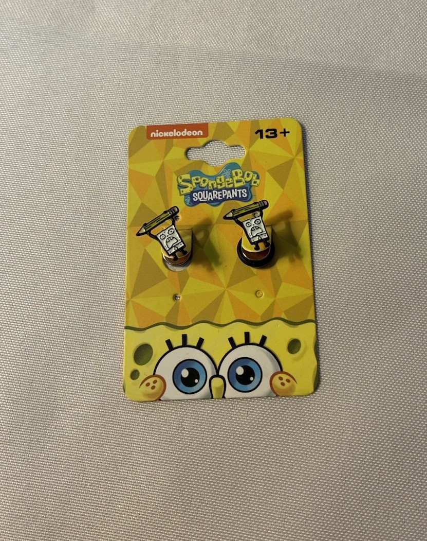 Spongebob SquarePants ‘ Doodlebob ‘ Stud Earrings Nickelodeon