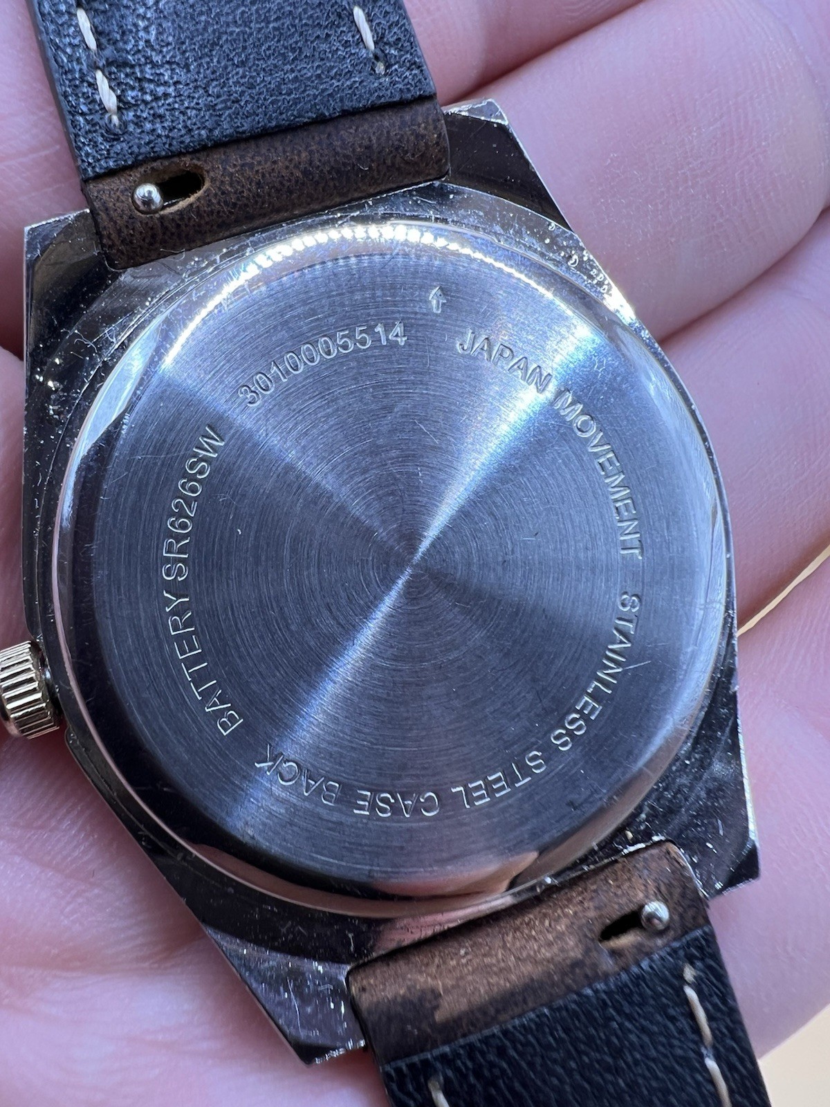 vintage Accutime Watch Corp men’s quartz field watch . 24-hour military dial .