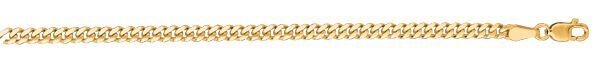 10k Solid Gold Gourmette Curb Box Link 24″ 1.5mm 3.3 gram pendant chain Necklace