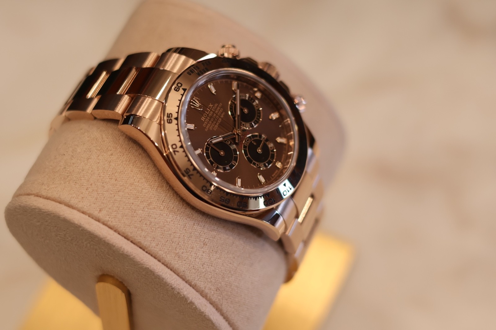 Rolex Cosmograph Daytona Rose Gold Chocolate Mint Condition full set 116505