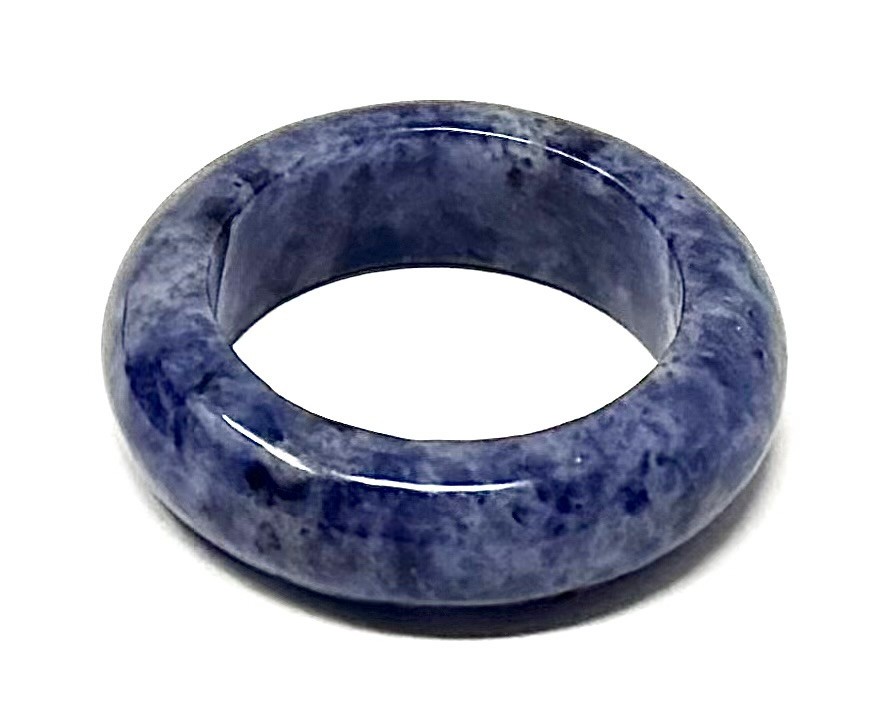 Sodalite Ring, Sodalite Gemstone Crystal Jewelry – Choose Size (Crystal Ring)