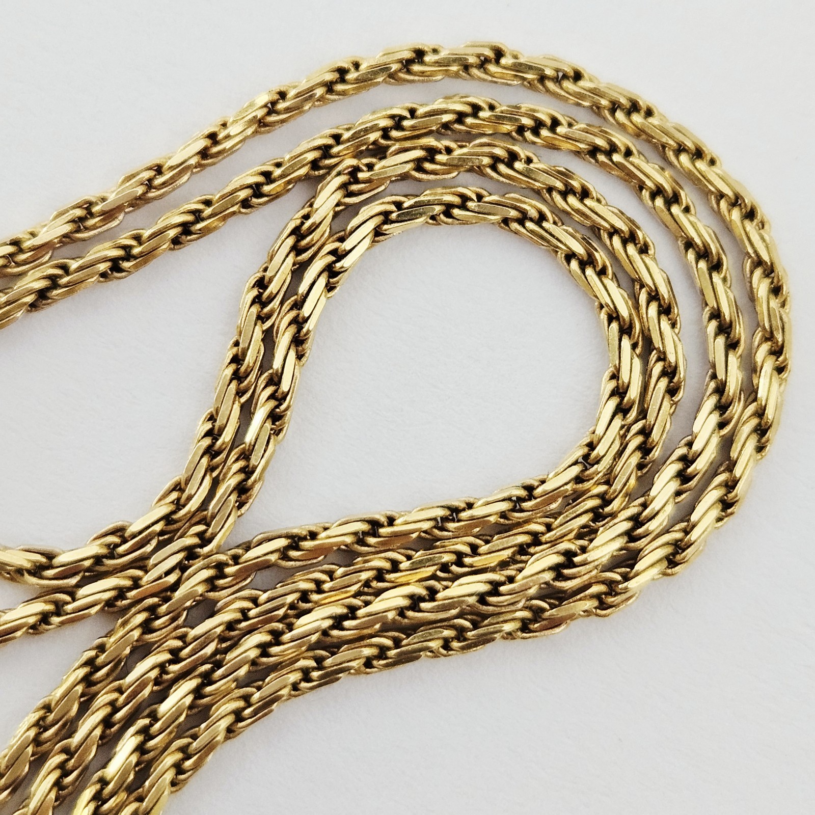 ROYAL CHAIN Gold Necklace Chain Royal Chain Inc 14K 18″ Rope Chain 4g