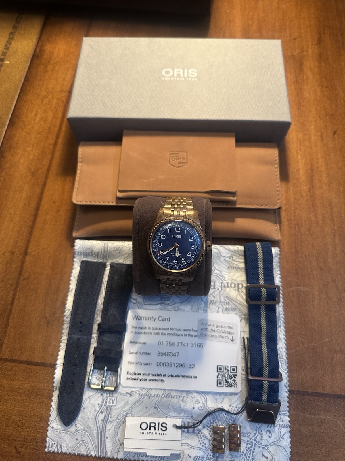 Oris Big Crown Pointer Date Blue Men’s Watch Full Bronze