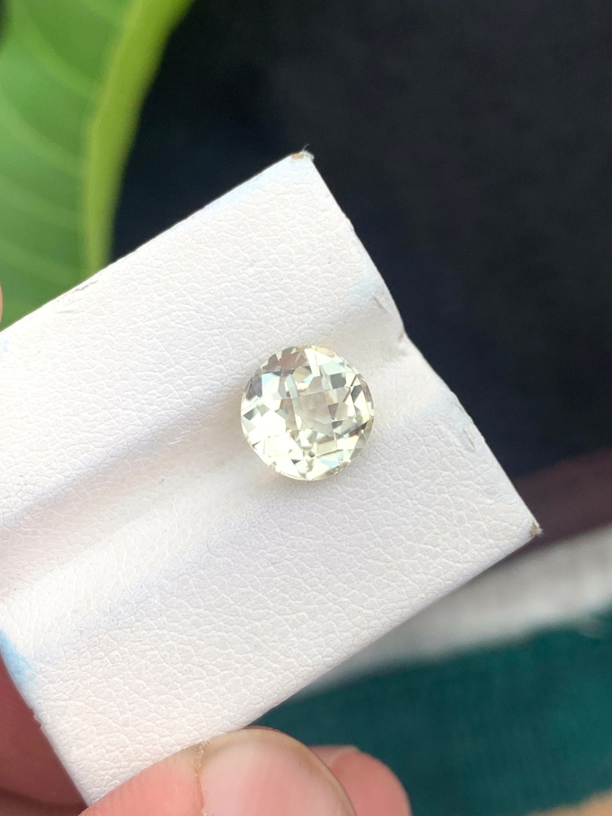 2.80 Ct Natural yellow kunzite round shape Loose Gemstone from Afghanistan”
