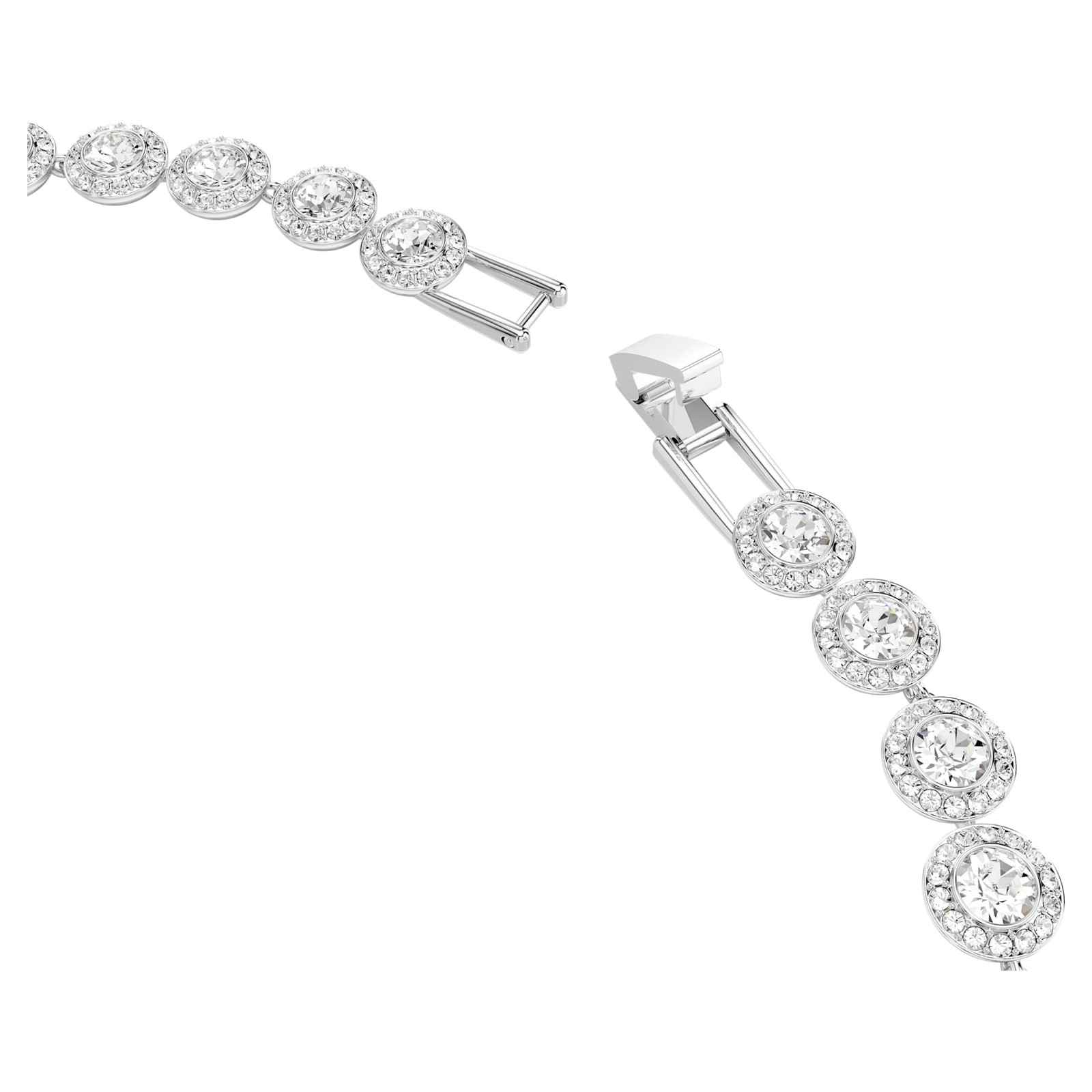 Swarovski Una Angelic Tennis Necklace – Round Cut, White, Rhodium Plated 5117703