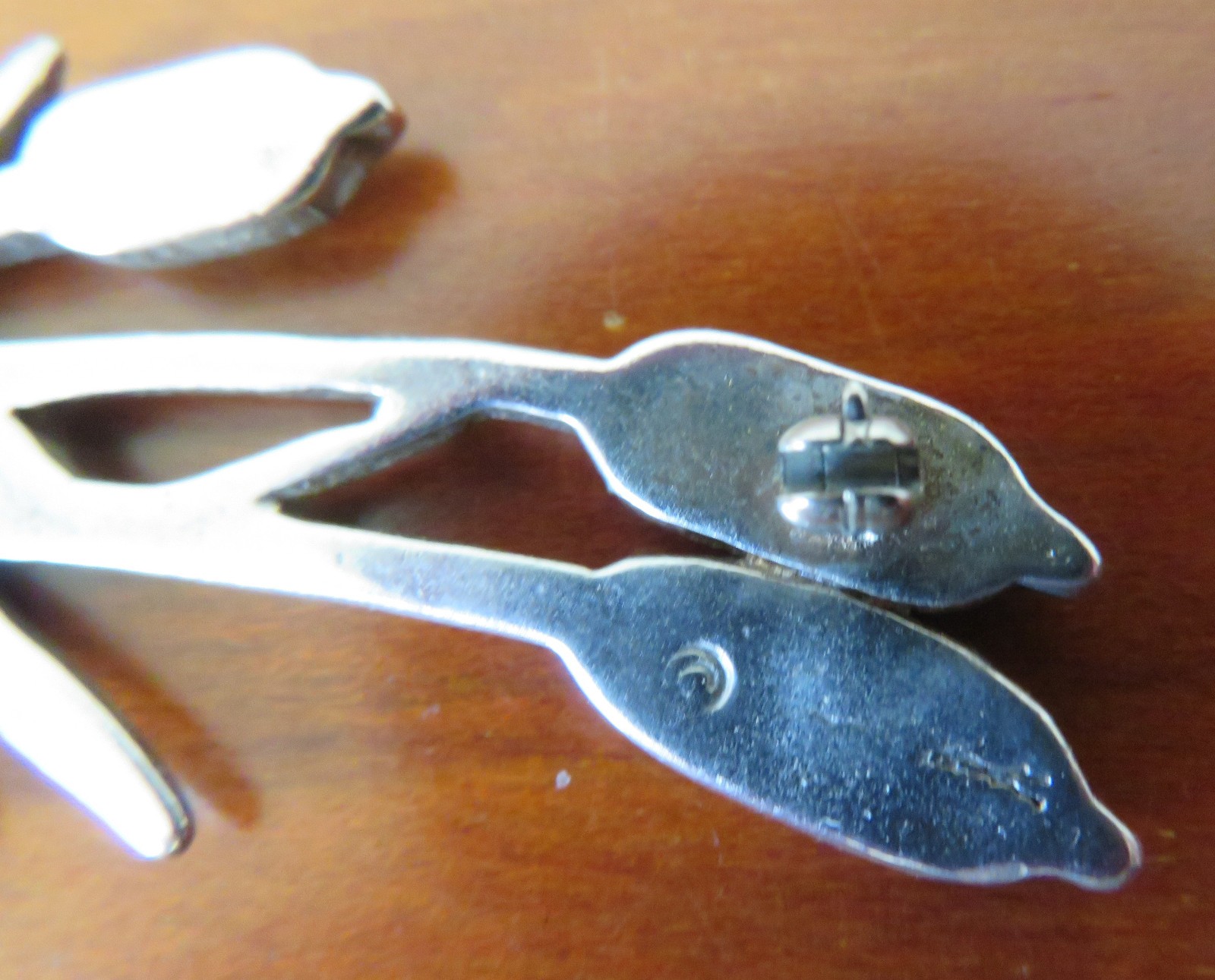 925 Sterling Silver Brooch, Cattails, 2.75″ x 7/8″, 3/8 oz/10g, with mark