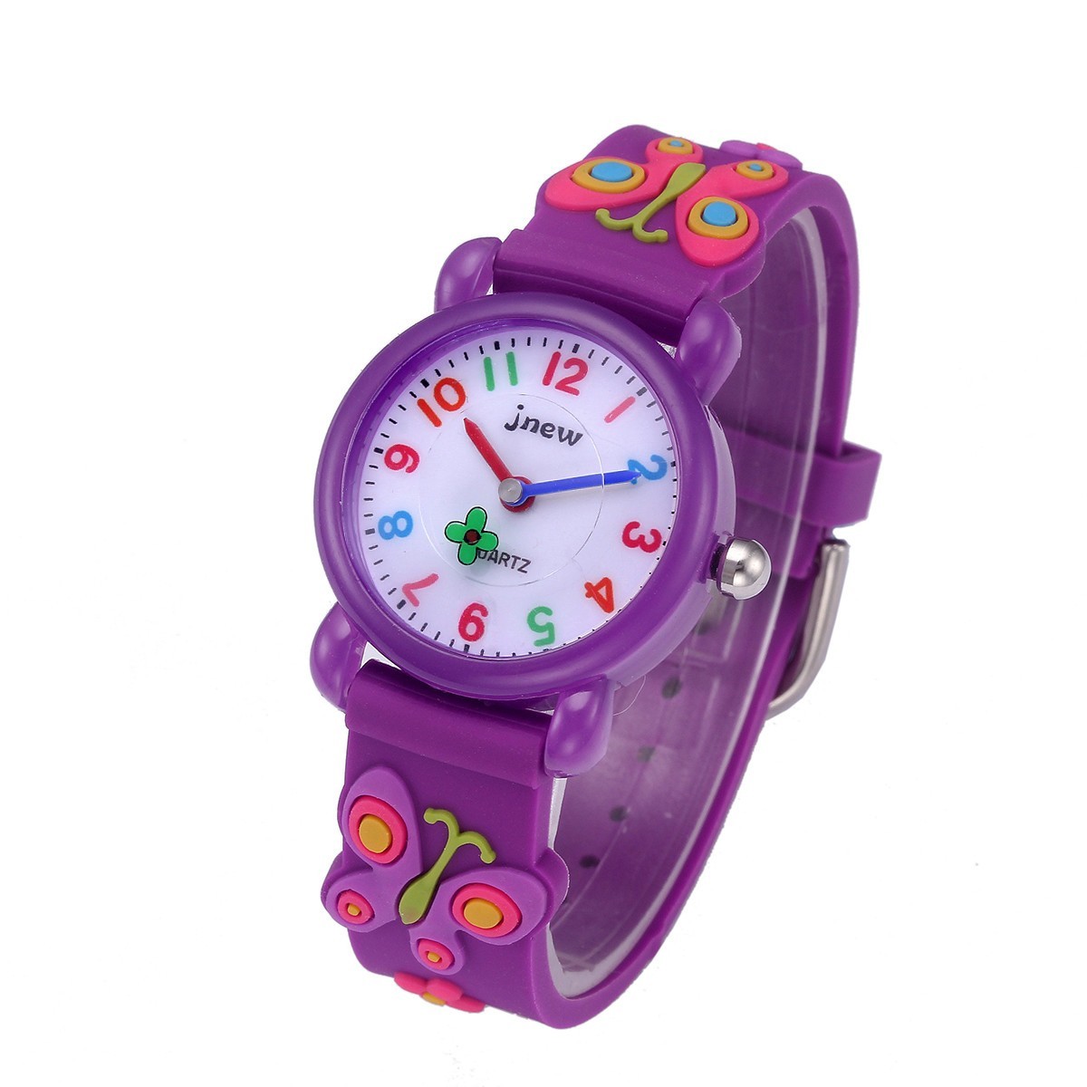 Kids Watches 3D Cartoon Butterfly with Silicone Band Boys and Girls