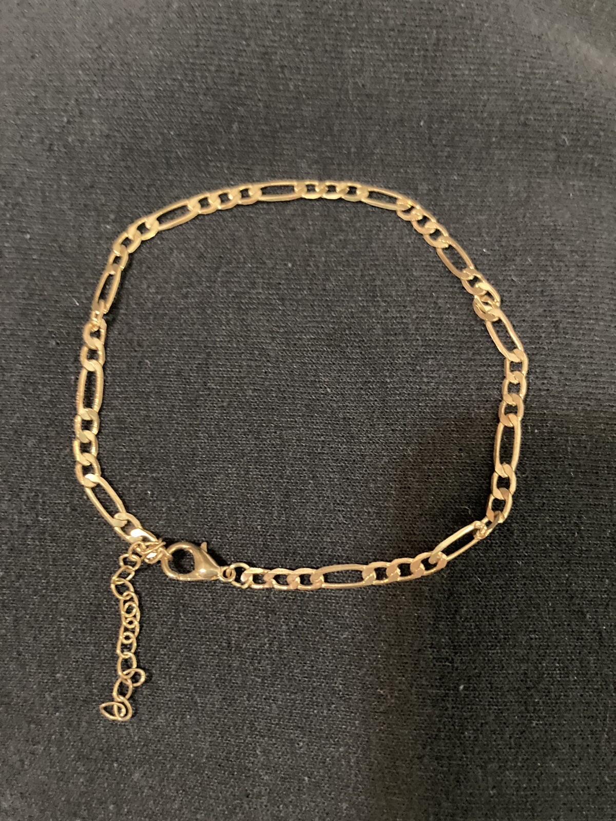 Chain link anklet 9 inches gold tone with 2 inch extension