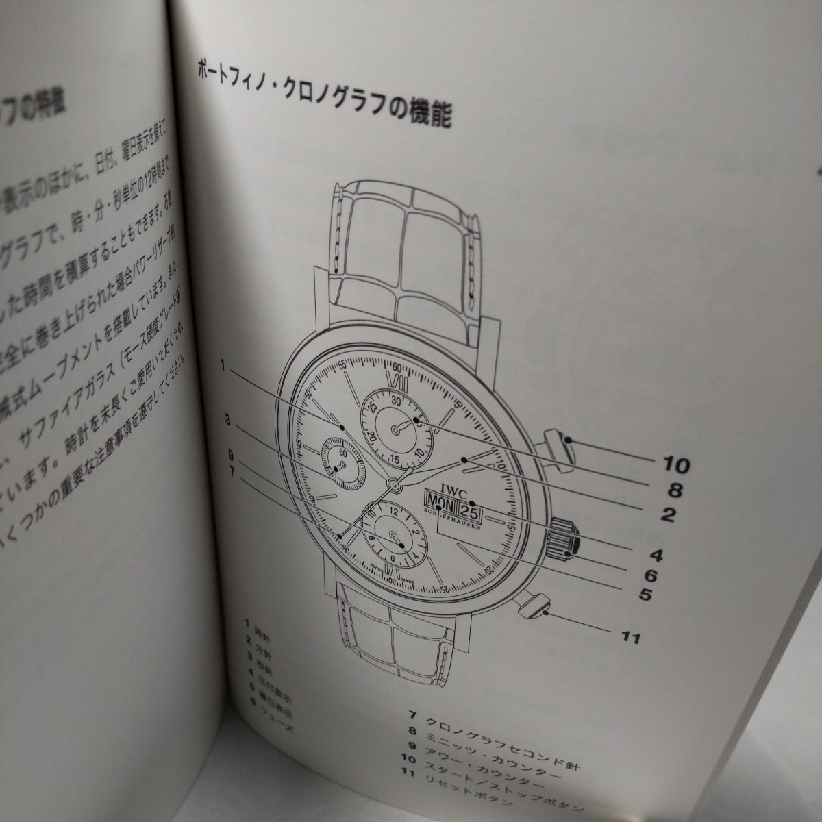 IWC Portofino Chronograph Manual Booklet Genuine From Japan
