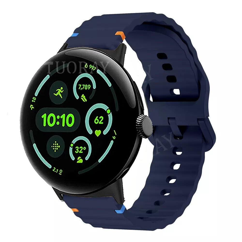 Silicone Sport Watch Band Strap For Google Pixel Watch/Watch 2/Watch 3 41mm 45mm