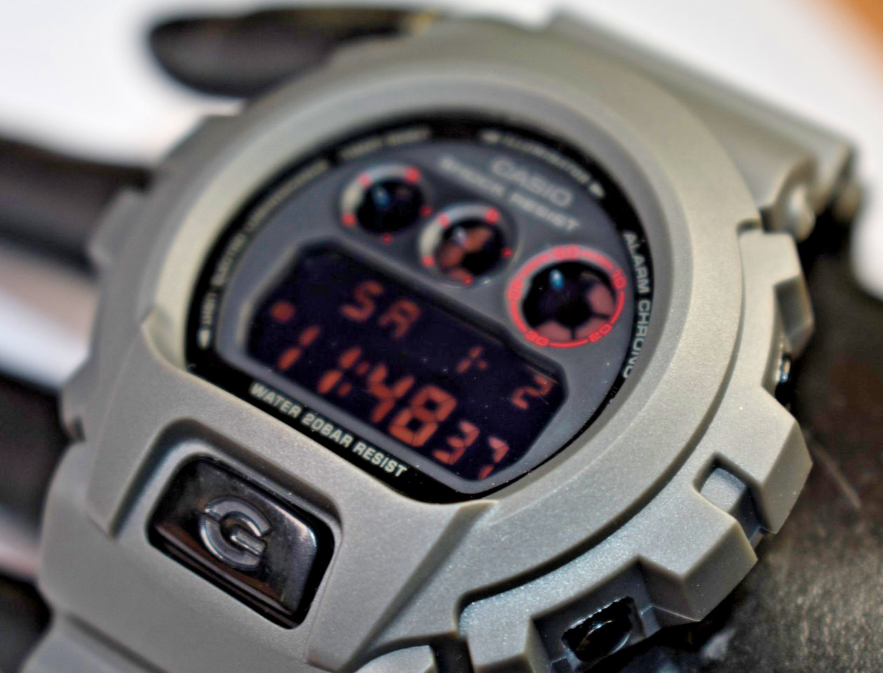 MODIFIED Casio G-Shock DW-6900MS (3230) Gray Men’s Watch NEW BATTERY!