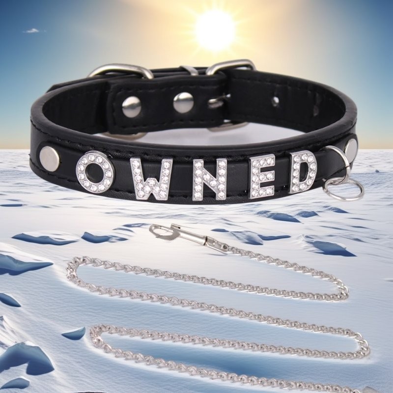 Custom Chocker BDSM Gift Choker Pu Leather Black DIY Necklace Collar Y3