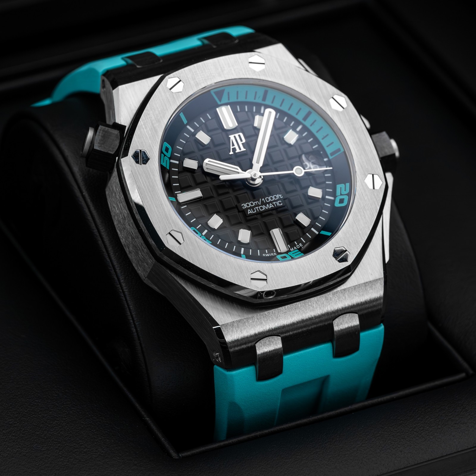 Audemars Piguet Royal Oak Offshore Diver Turquoise 42mm 15720ST.OO.A355CA.01