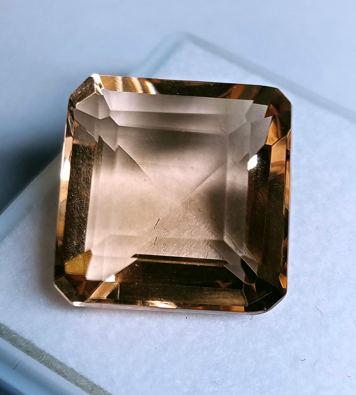 Square Cut Madagascar 10-12 Ct Natural Morganite EGL Certified Loose Gemstone