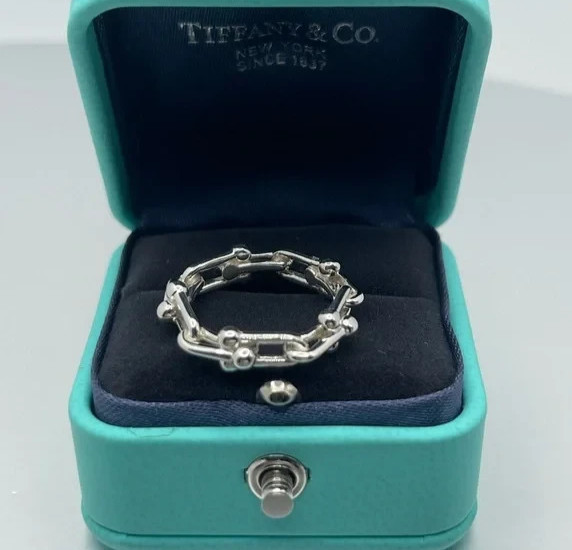 Tiffany Micro link, Hardware Sterling Silver Ring