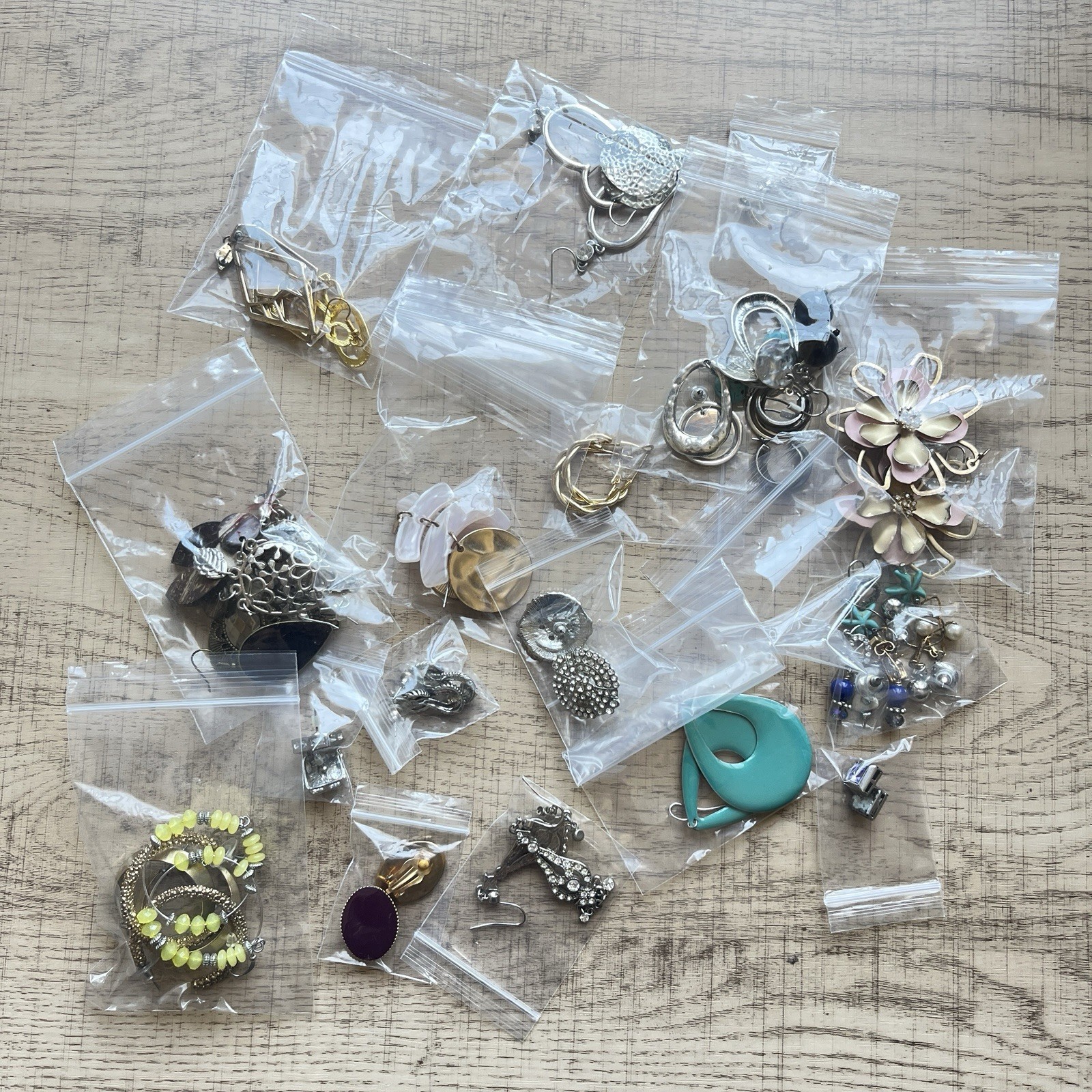 31 Pairs 1/2 LB Earrings Craft AS IS Lot Wearable READ