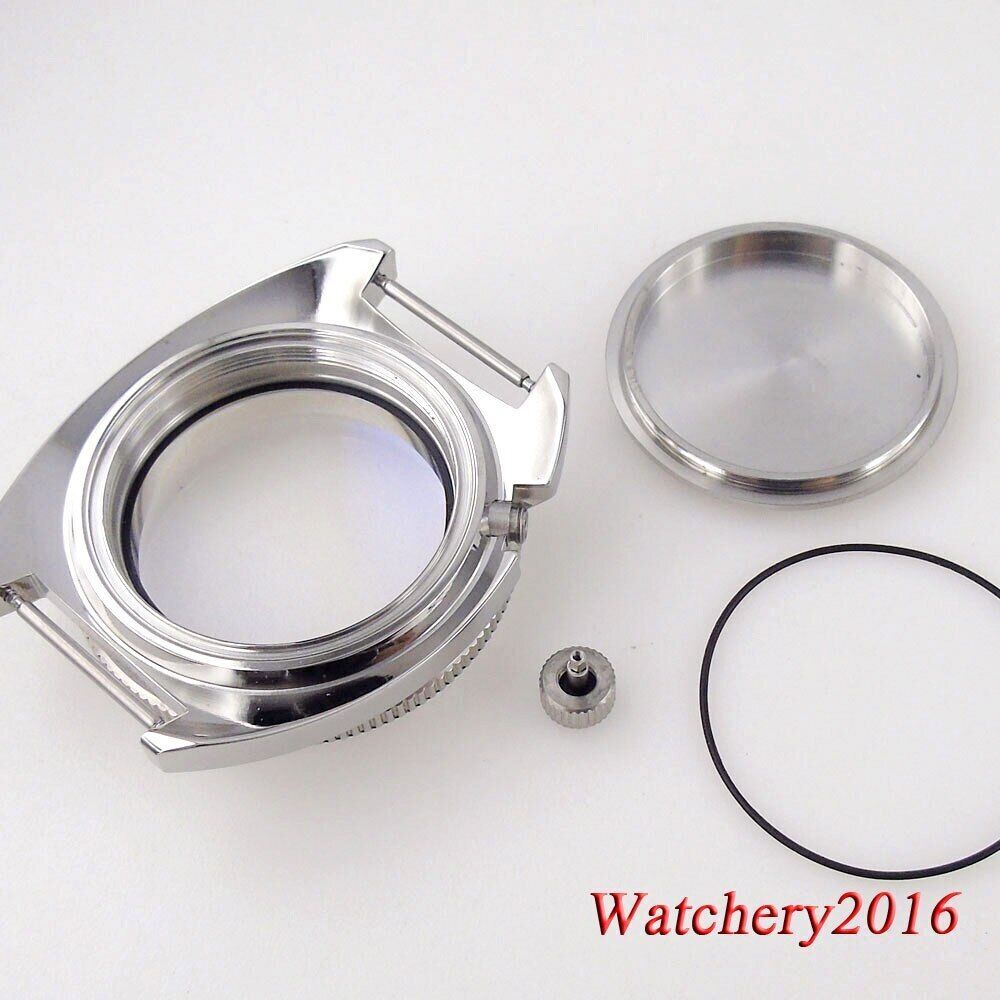 41mm Watch Case Fit for NH35 NH36 PT5000 ETA 2824 ST2130 Domed Sapphire Glass