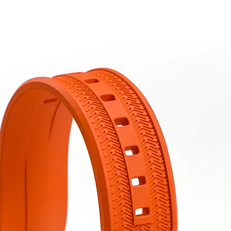 21mm Curved FKM Rubber Strap For Tissot Seastar T120 Soft Heat-Resistant Band