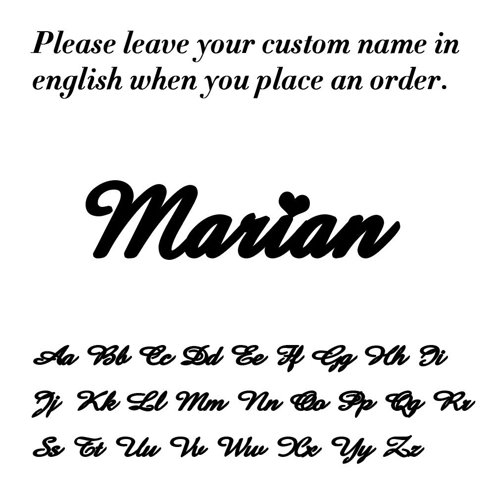 Personalized Name Necklace – Custom Script Pendant, Stainless Steel, Elegant Gif