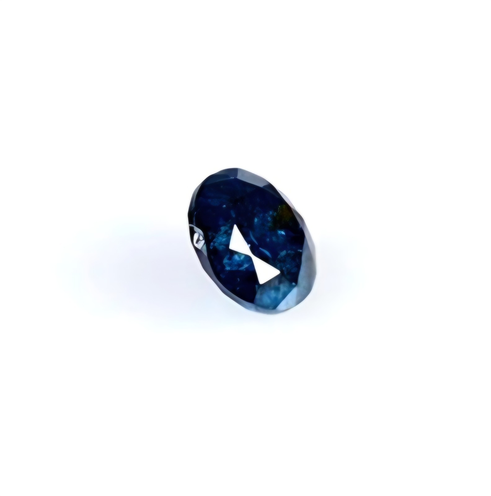 1.10ct Fancy Vivid BLUE DIAMOND Color Clarity I2 Top Spectacular Galaxy Pattern