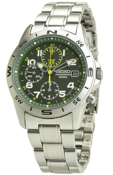Seiko Chronograph Military Men’s Watch SND377P3
