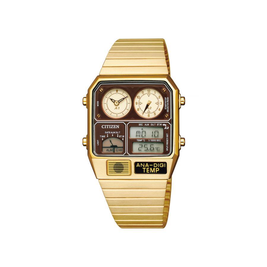 CITIZEN COLLECTION ANA-DIGI TEMP JG2103-72X Analog Digital Men Watch Gold Brown
