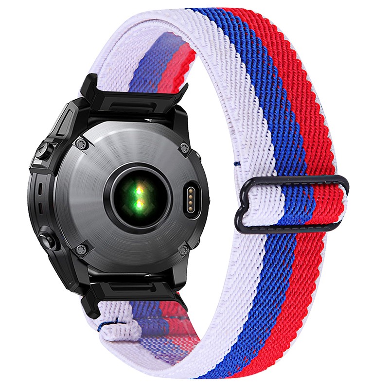 26MM Woven Nylon Elastic Strap Band For Garmin Fenix 7X/6X/5X/3 Pro instinct 2x