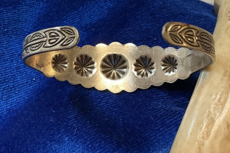 VINTAGE SOUTHWEST FRED HARVEY CUFF, NO TURQUOISE