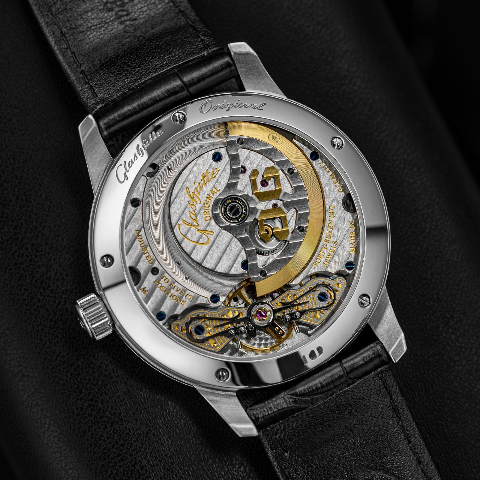 Glashutte Original PanoMaticLunar Silver Dial Men’s Watch 1-90-02-42-32-61