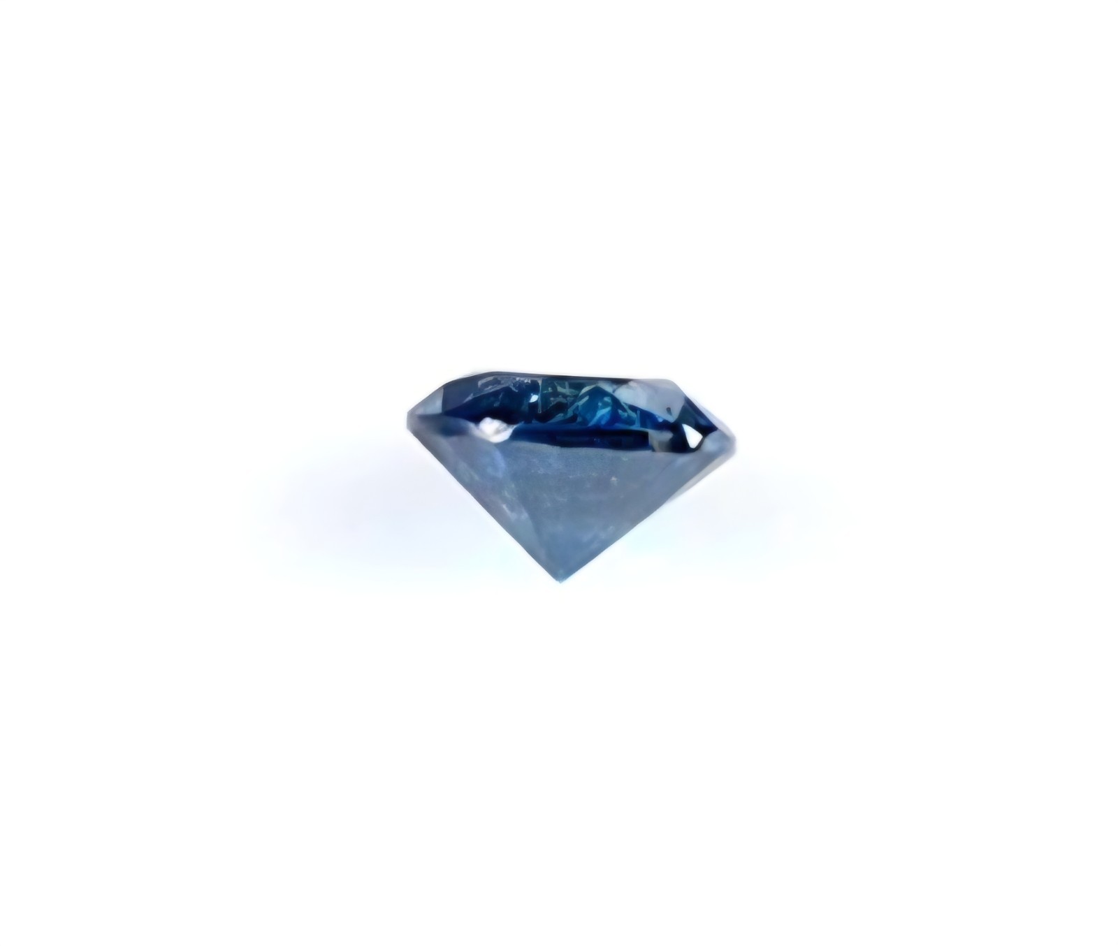 1.10ct Fancy Vivid BLUE DIAMOND Color Clarity I2 Top Spectacular Galaxy Pattern