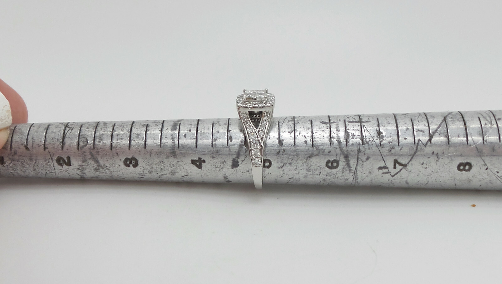 1CT Natural Diamond Anniversary Engagement Wedding Bridal Ring 14K White Gold
