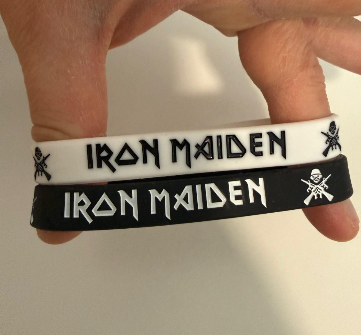 2x Rock Band Music Bracelets Iron Maiden Heavy Metal Silicone Straps Wristband