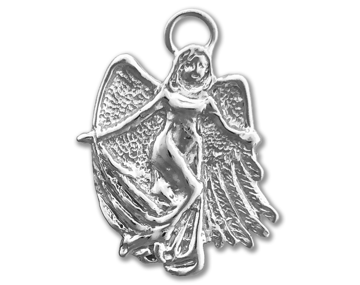 14K Gold Guardian Angel Pendant