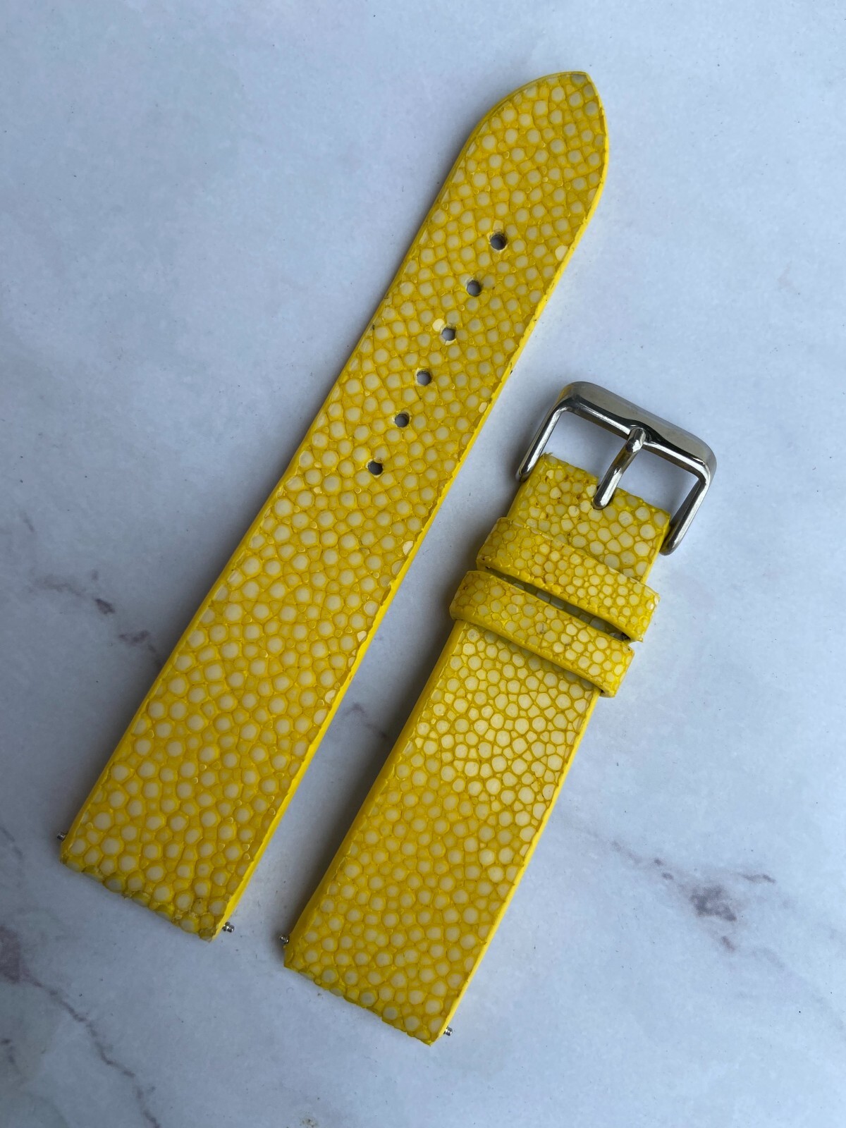Yellow Stingray Watch Strap Band 14mm 16mm 18mm 19mm 20mm 21mm 22mm 24mm 26mm