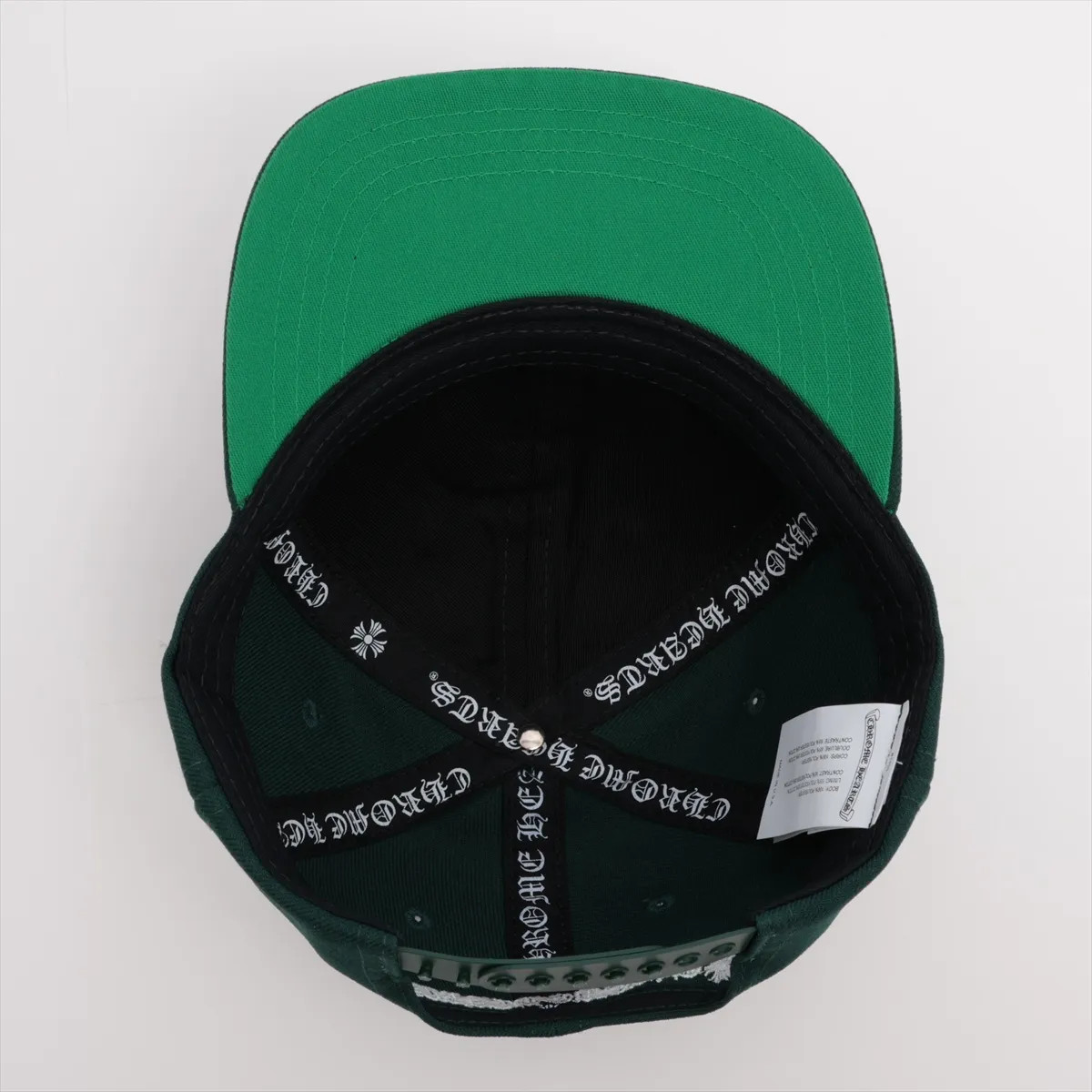Chrome Hearts baseball cap Cotton & Polyester ONE SIZE 51-61 Green CH logo embro