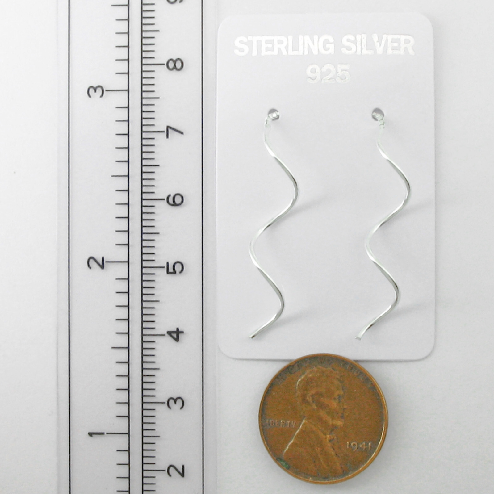 Twists ‘Double Drop’ Ear Threads- SOLID 925 Sterling Silver