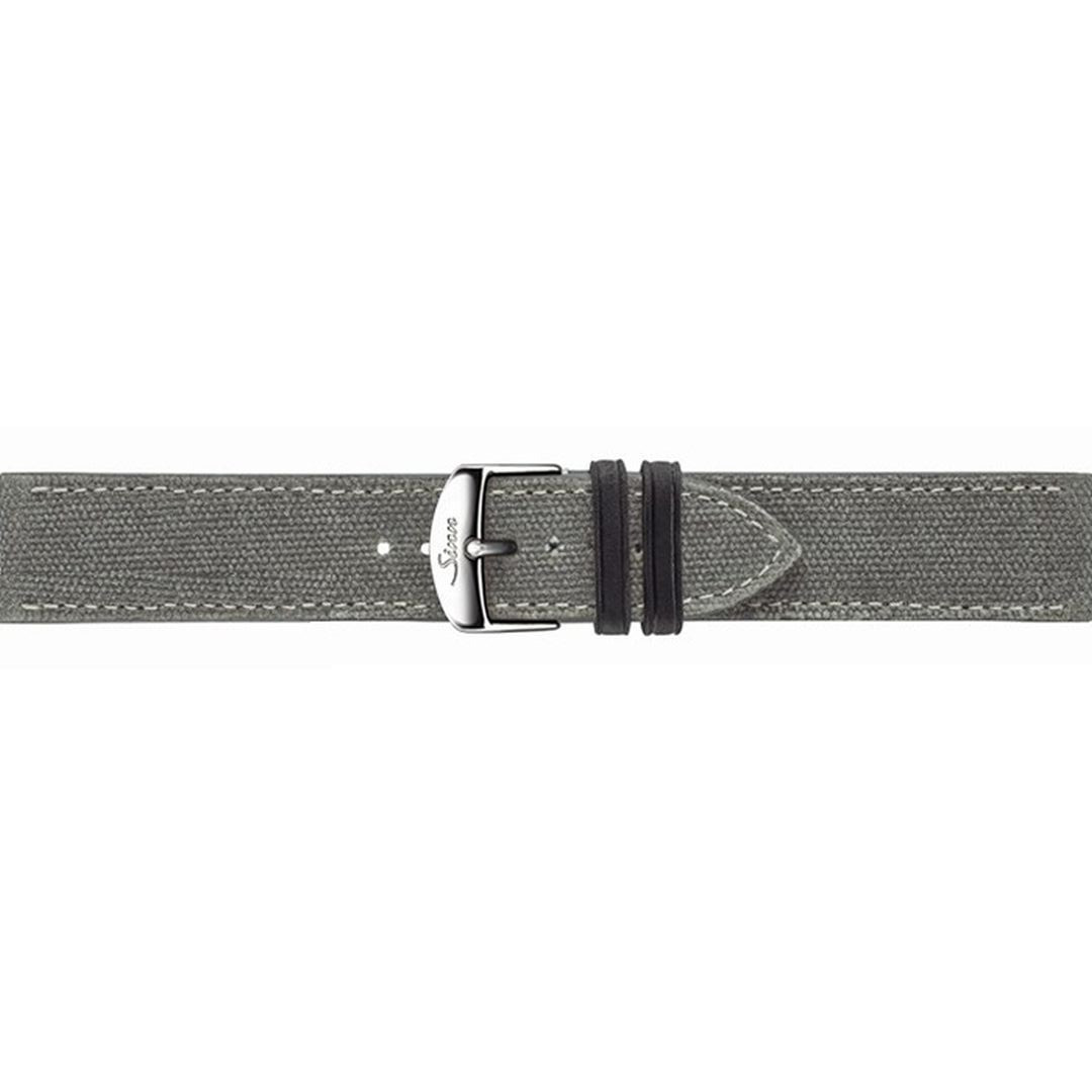 Sinn 22 mm Canvas leather Grey Strap Without Buckle L New