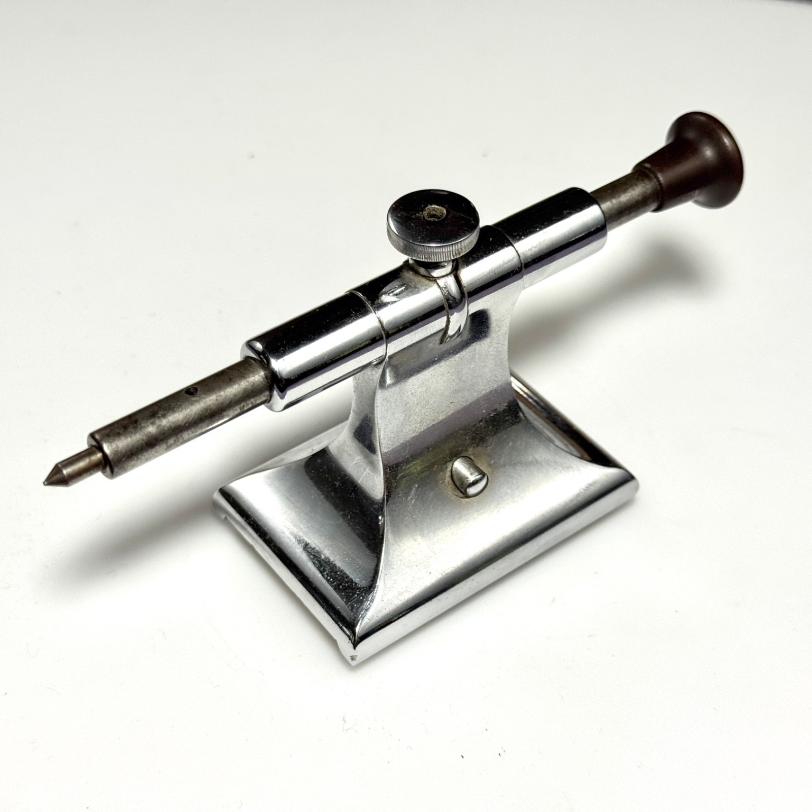 Vintage Watchmakers Lathe Tailstock Shiny and Complete For Standard 8mm WW