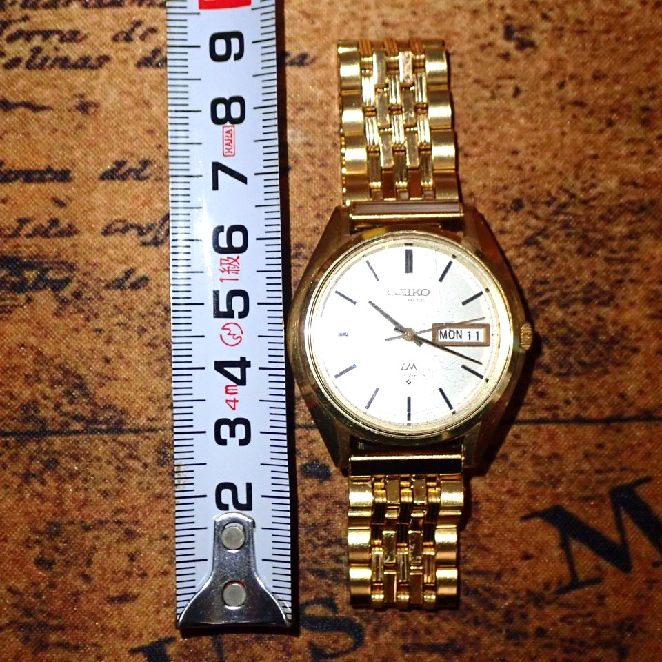 SEIKO Vintage 1973 JDM Load Matic 25J 5606-7010 Day Date KANJI Sunray Dial 37mm