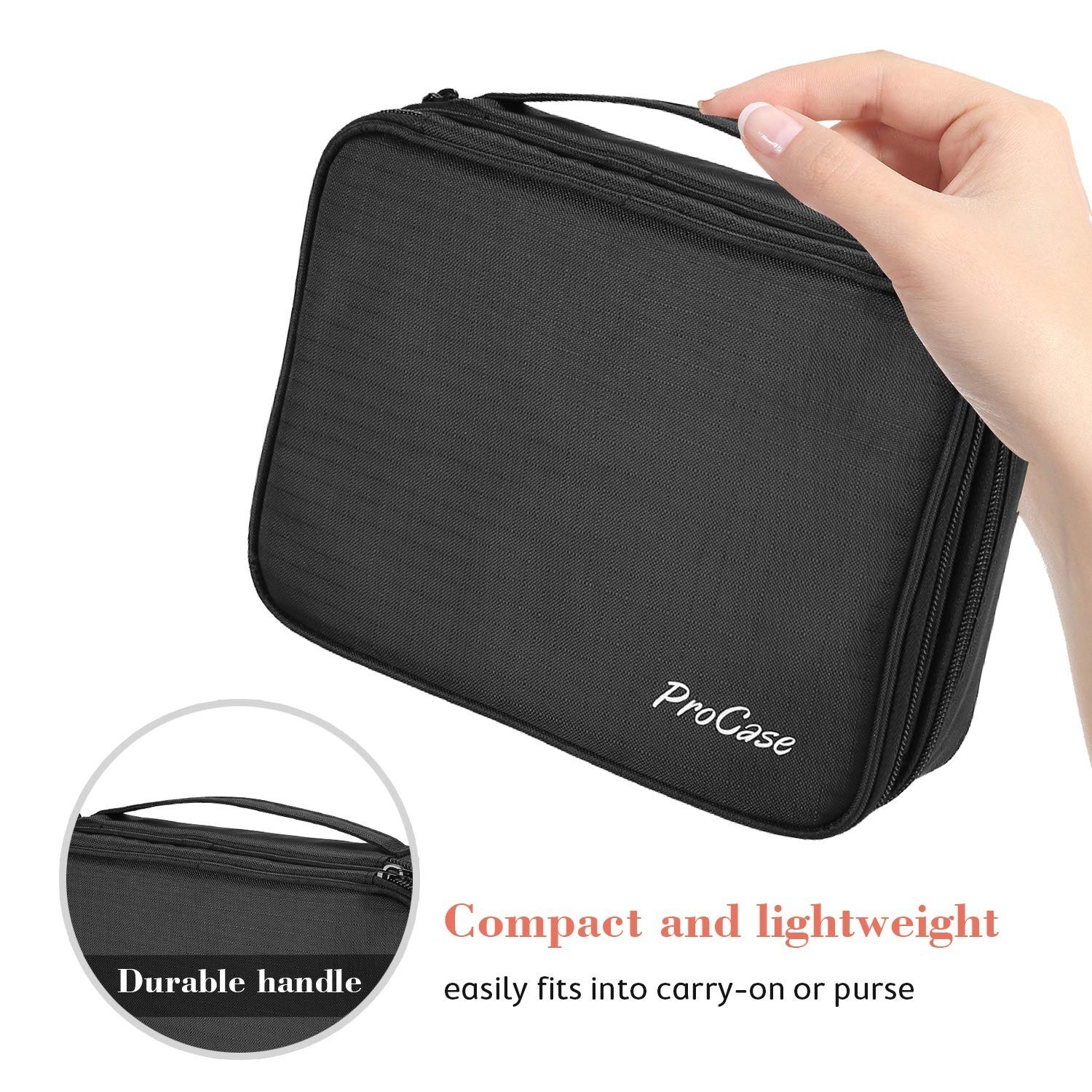 Travel Jewelry Case Organizer Bag, Soft Padded Jewelry Carrying Pouch Portable S