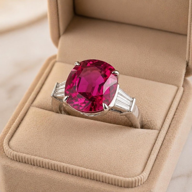 Natural Pink Certified Sapphire Ring 925 Sterling Silver Oval 11 Ct Gemstone