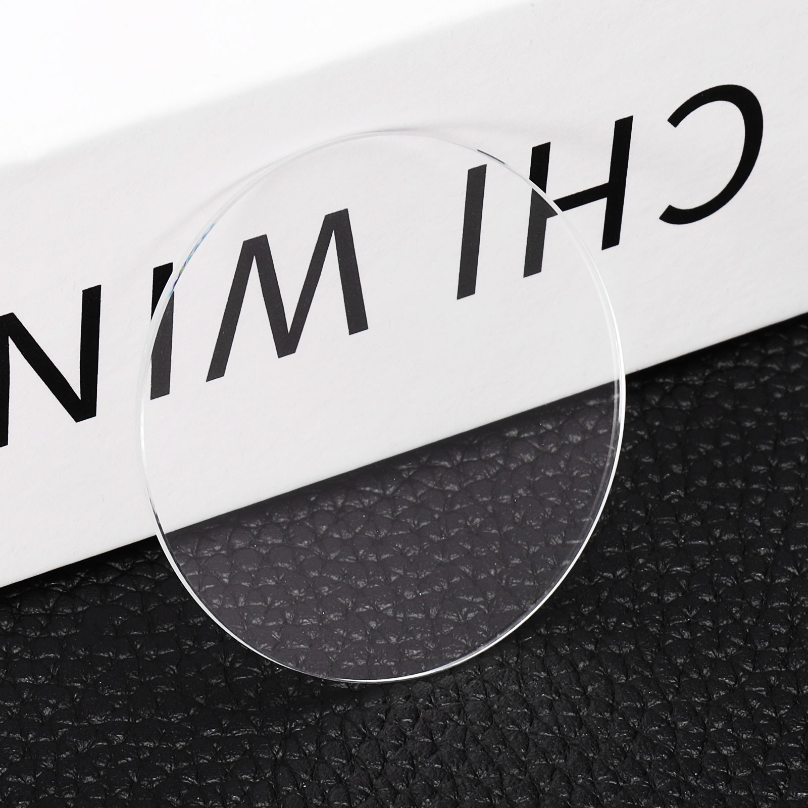 2pcs Watch Crystal Glass Lens 30mm x 1.0mm Beveled Edge Flat Glass Crystals Lens