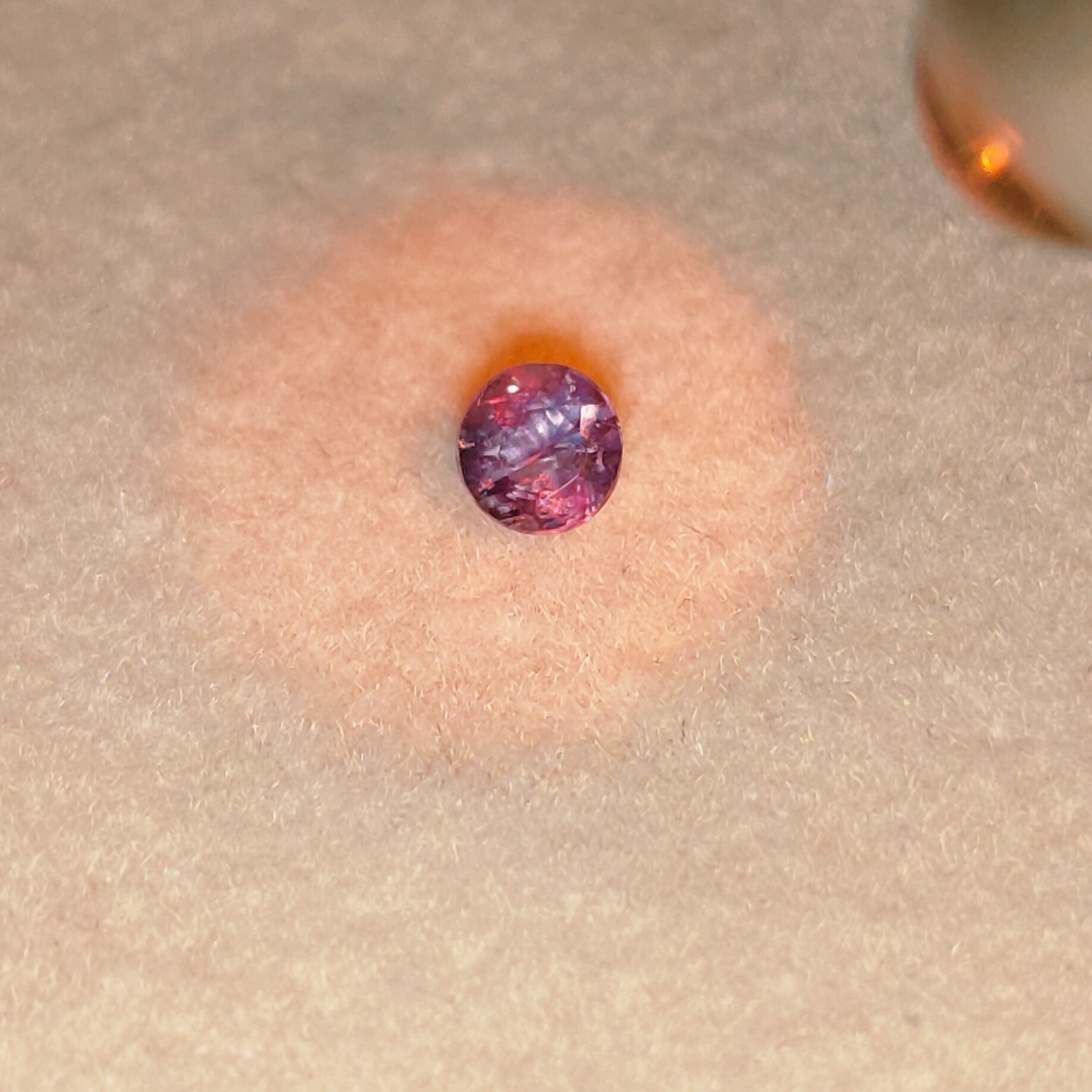 Natural Alexandrite Loose Gemstone 3x3mm Round Green Color Change Red 0.15Ct Cut