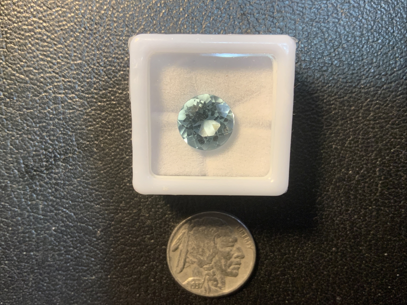 6.45 Cts Certified Natural Round Cut Blue Topaz