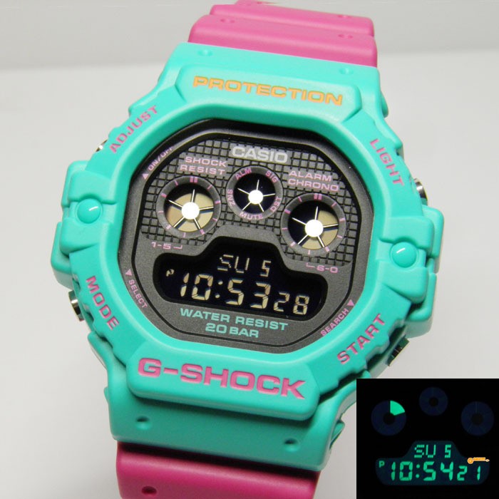 G-Shock DW 5900DN 3JF Psychedelic Multicolor Neon CASIO (Casio) ( ) Excellen